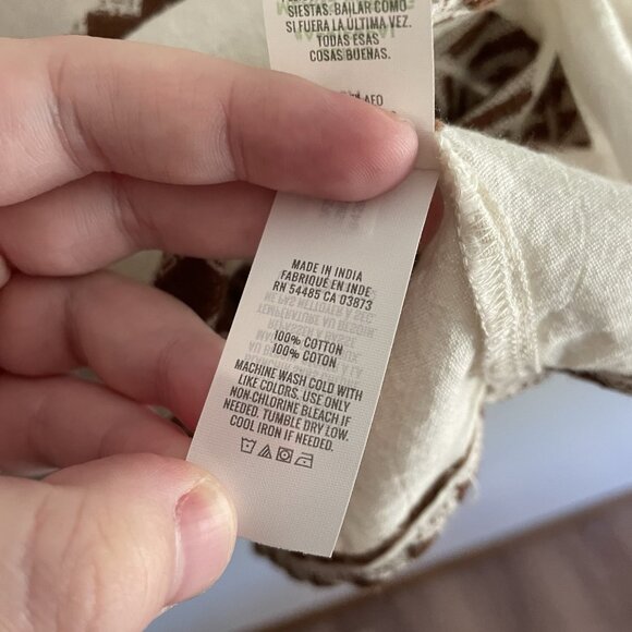 Aerie S Neutral Striped Boho Beachy Sleeveless Jacquard Open Back Mini Dress NWT - Picture 10 of 12